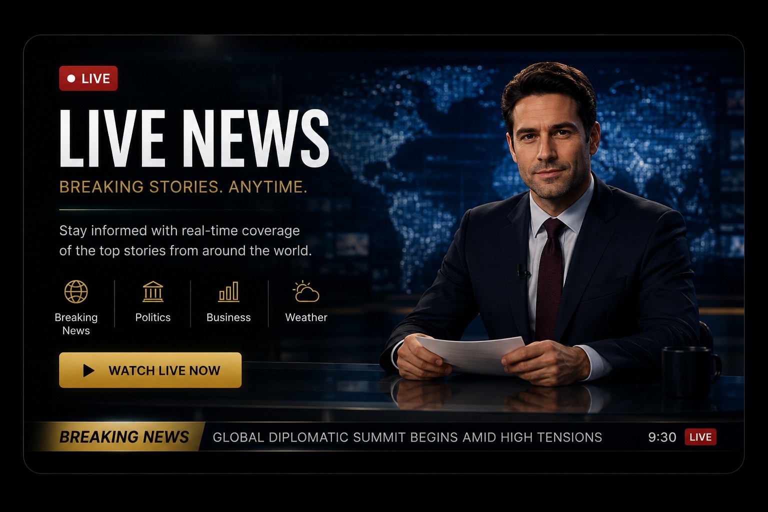 Live news and events